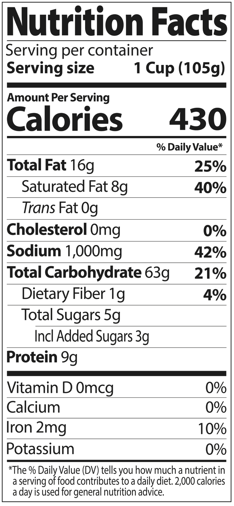 Nutrition Facts